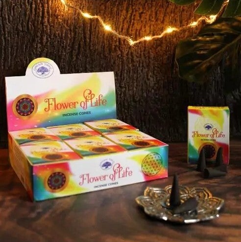 Green Tree Cones - Flower of Life.