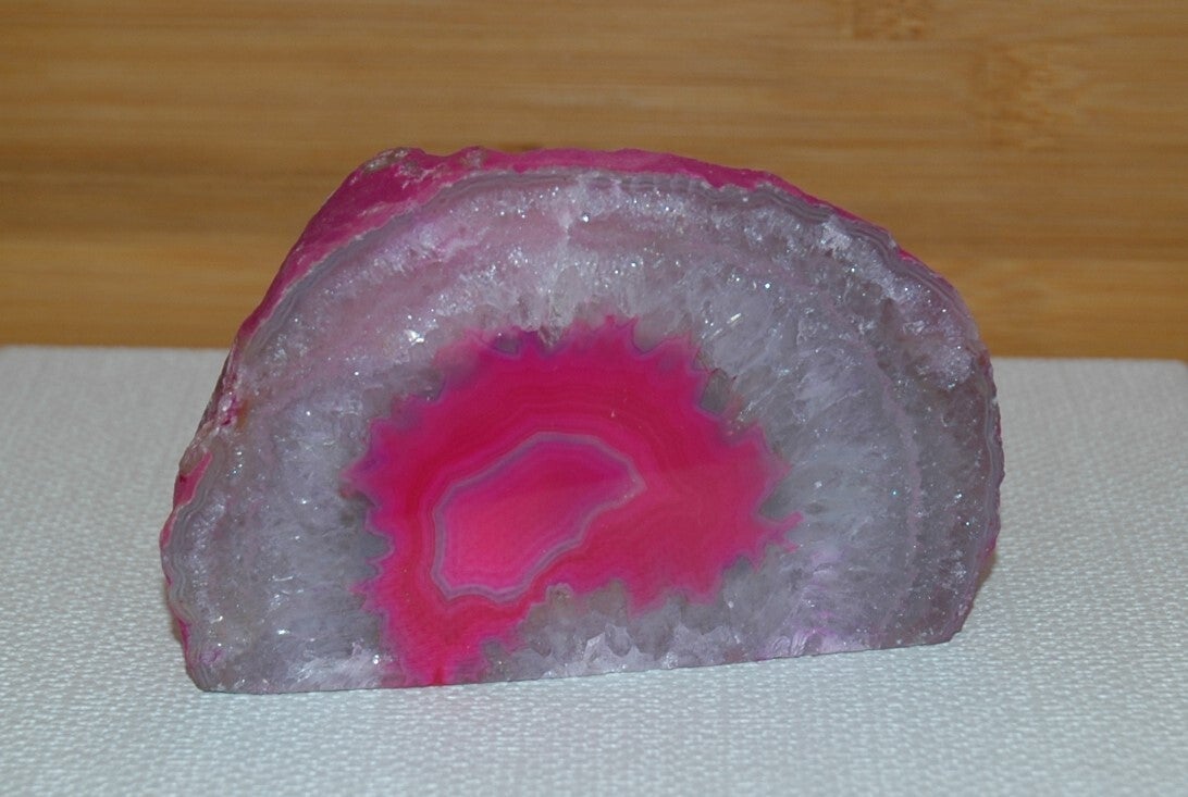 Gekleurde Braziliaanse Agaat Theelichthouder - Nr: 1.