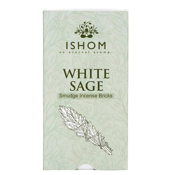 Natural Incense Smudge Bricks and Burner - White Sage.
