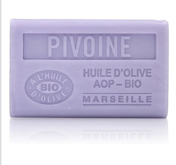 Savon de Marseille - Pivoine. (Pioenroos)