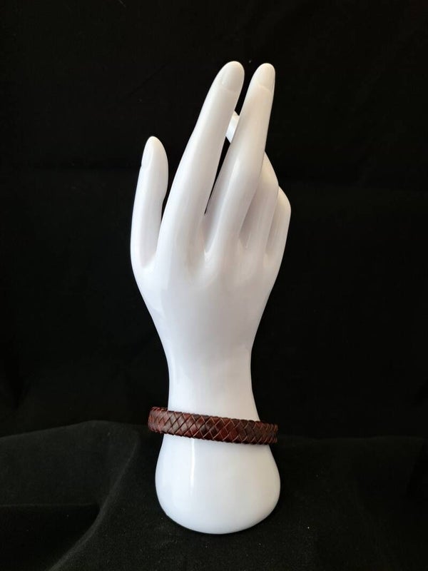 Platte leren armband 6.