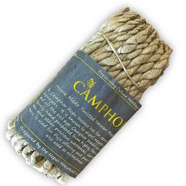 Pure herbal rope incense - Camphor.