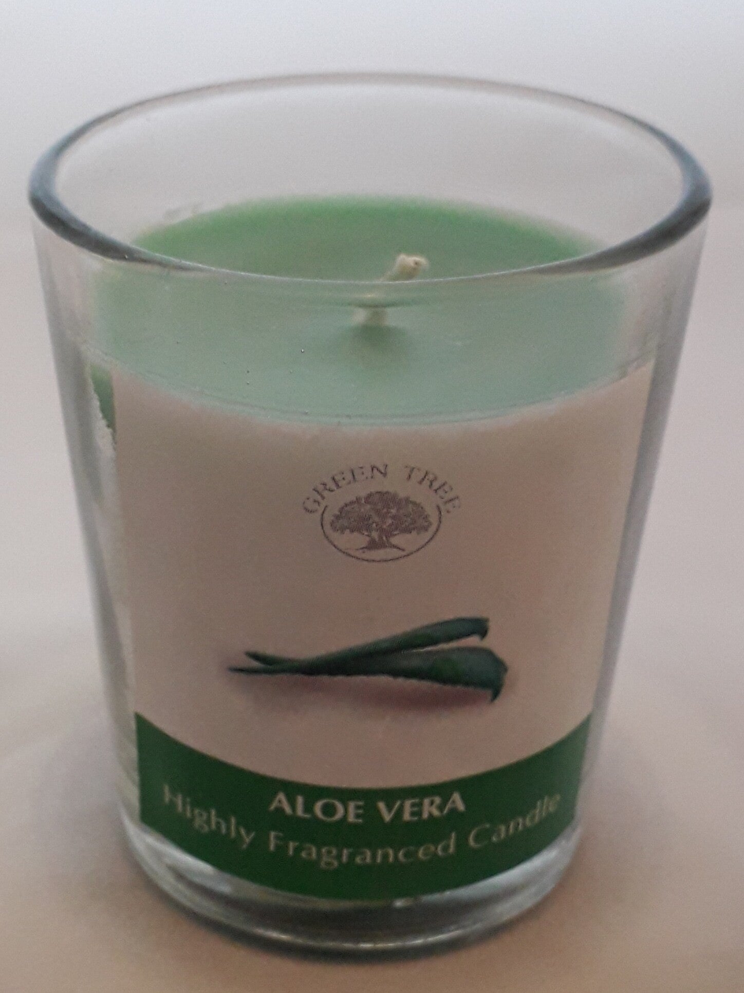 Green Tree geurkaarsje - Aloë Vera.