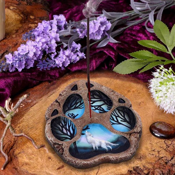 Tracks of the Wild Paw Print Incense Burner.