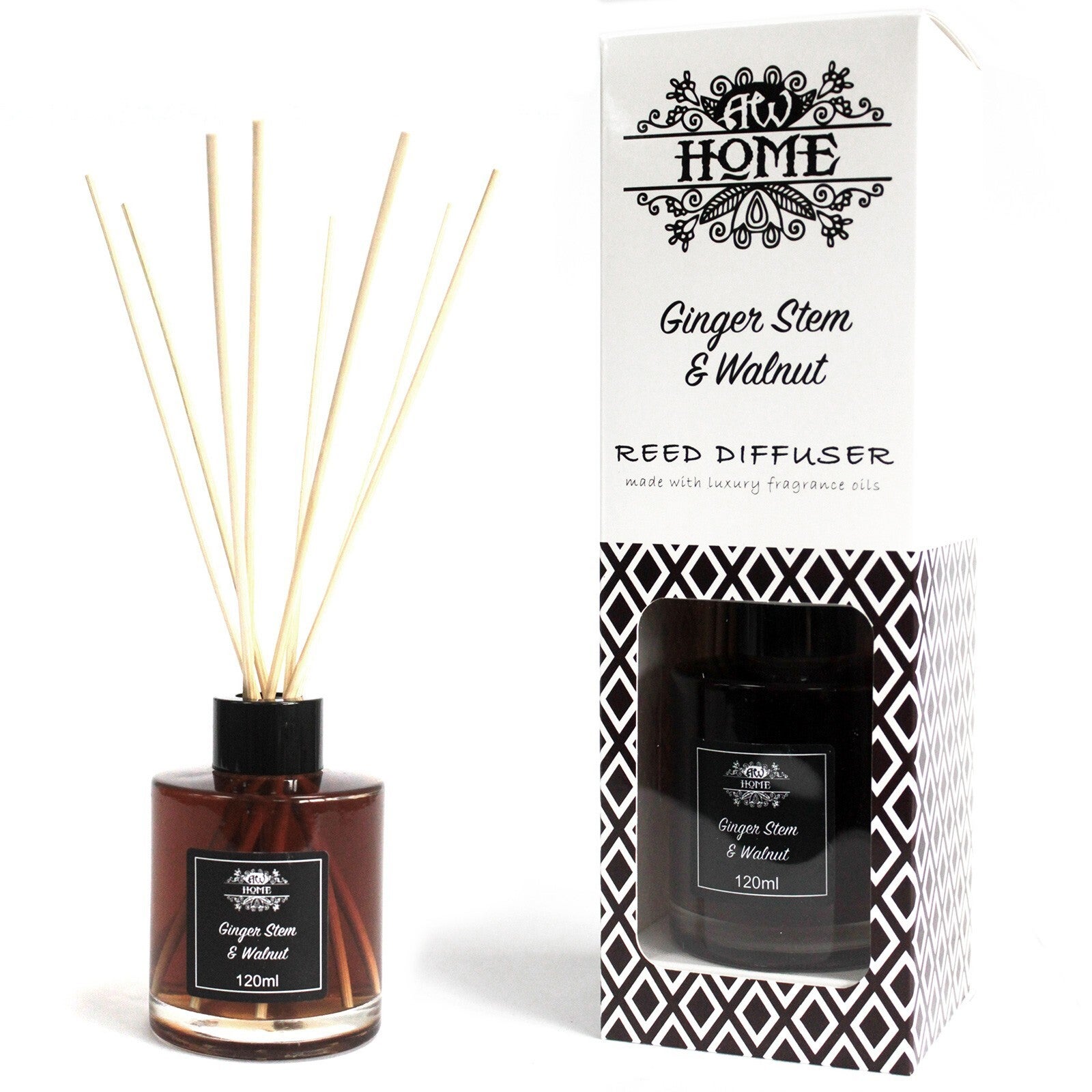 Reed Diffuser - Ginger Stem & Walnut.