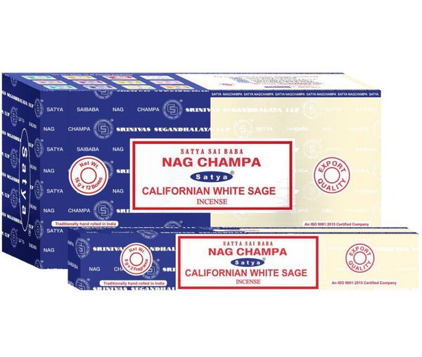 Satya - Nag Champa & Californian White Sage.