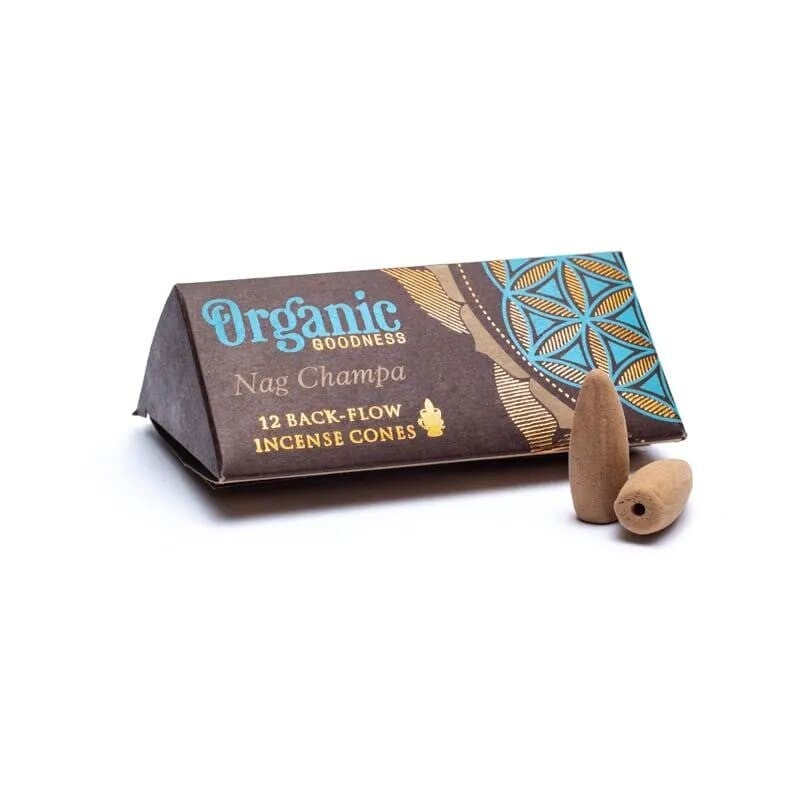 Organic Goodness backflow wierookkegels - Nag Champa.