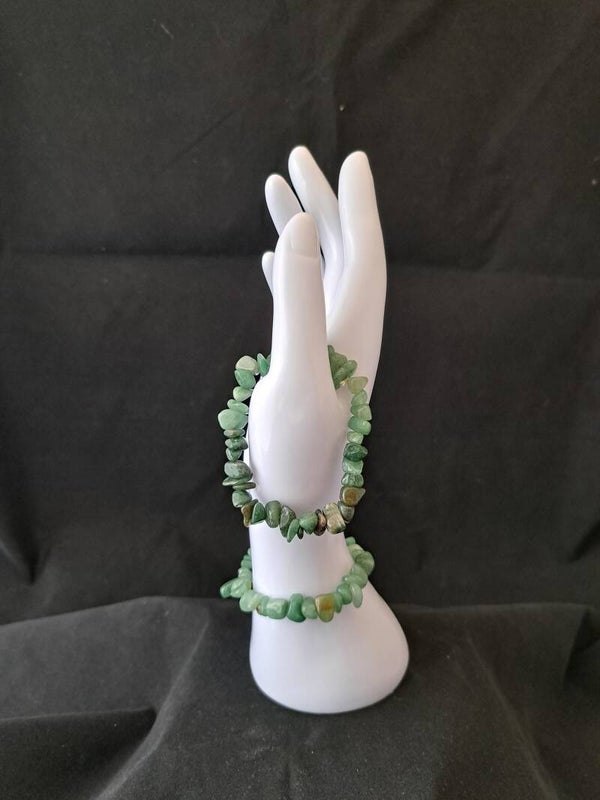 Splitarmband - Groene Aventurijn.