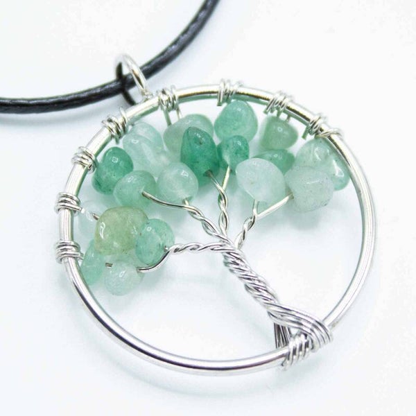 Tree of Life Pendant - Jade.