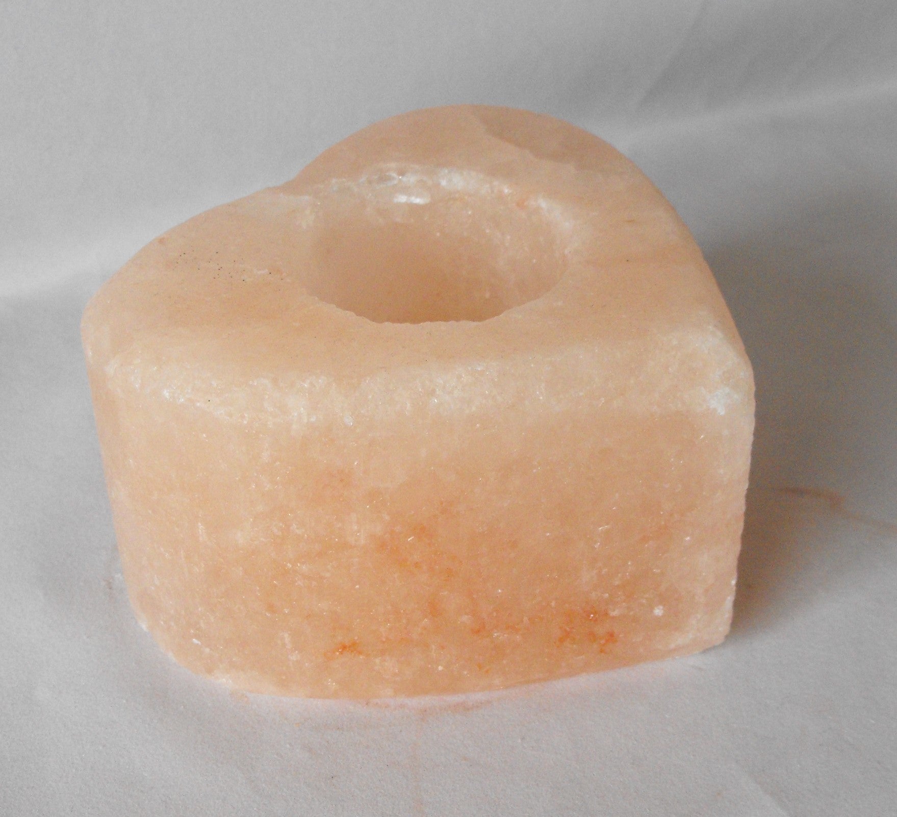 Zoutkristal waxinelichthouder. (Hart) (nr:1)