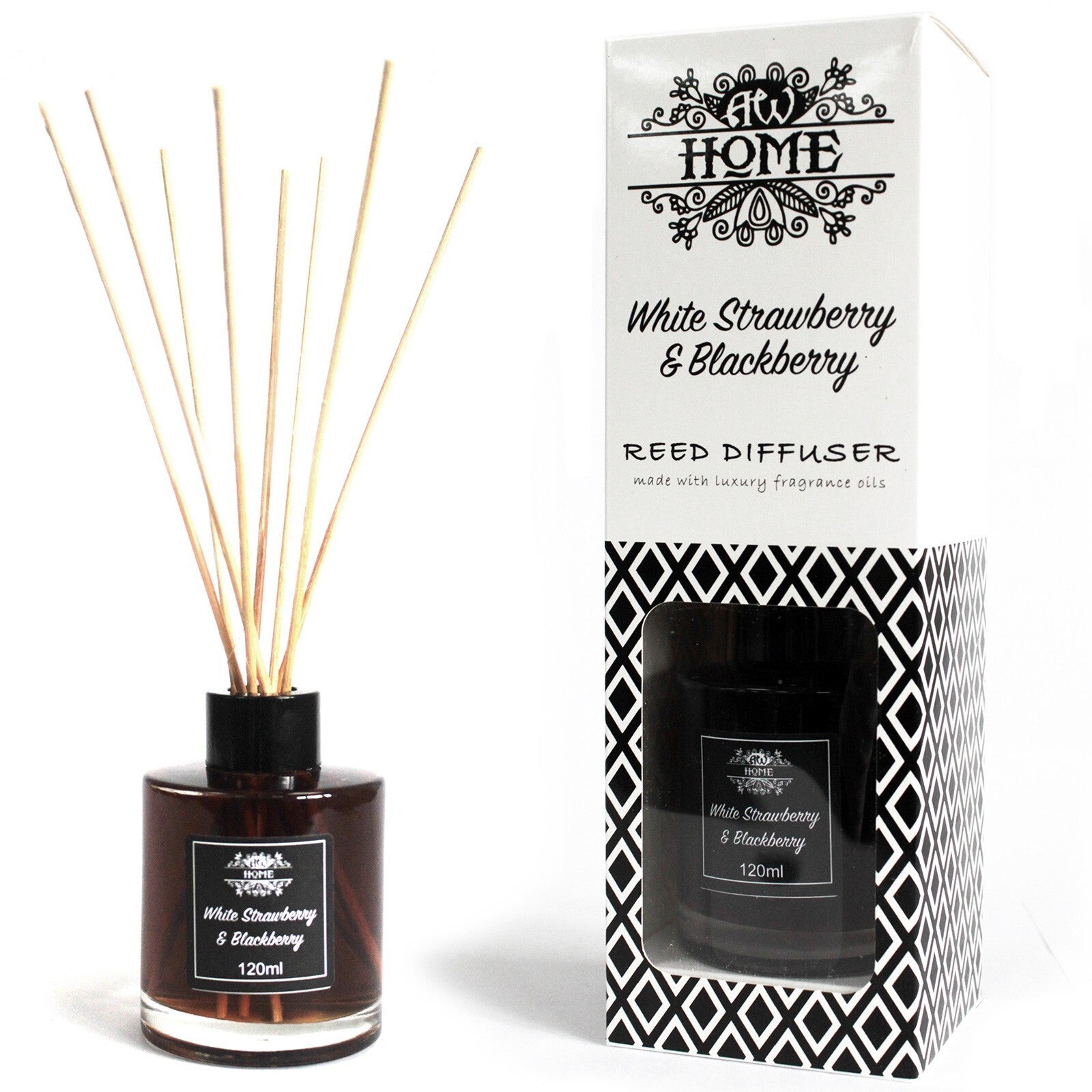Reed Diffuser - White Strawberry & Blackberry.