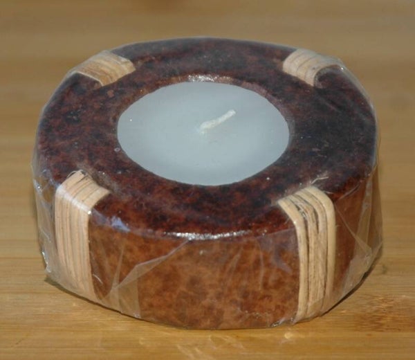 Theelichthouder rond.