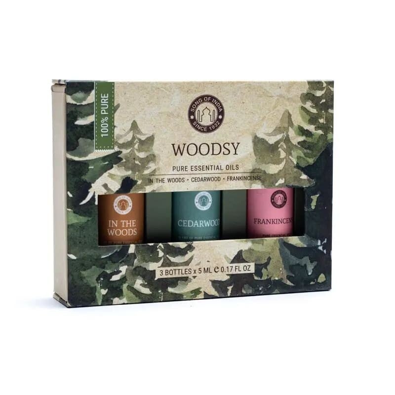Etherische olie Aromatherapie set - Woodsy.