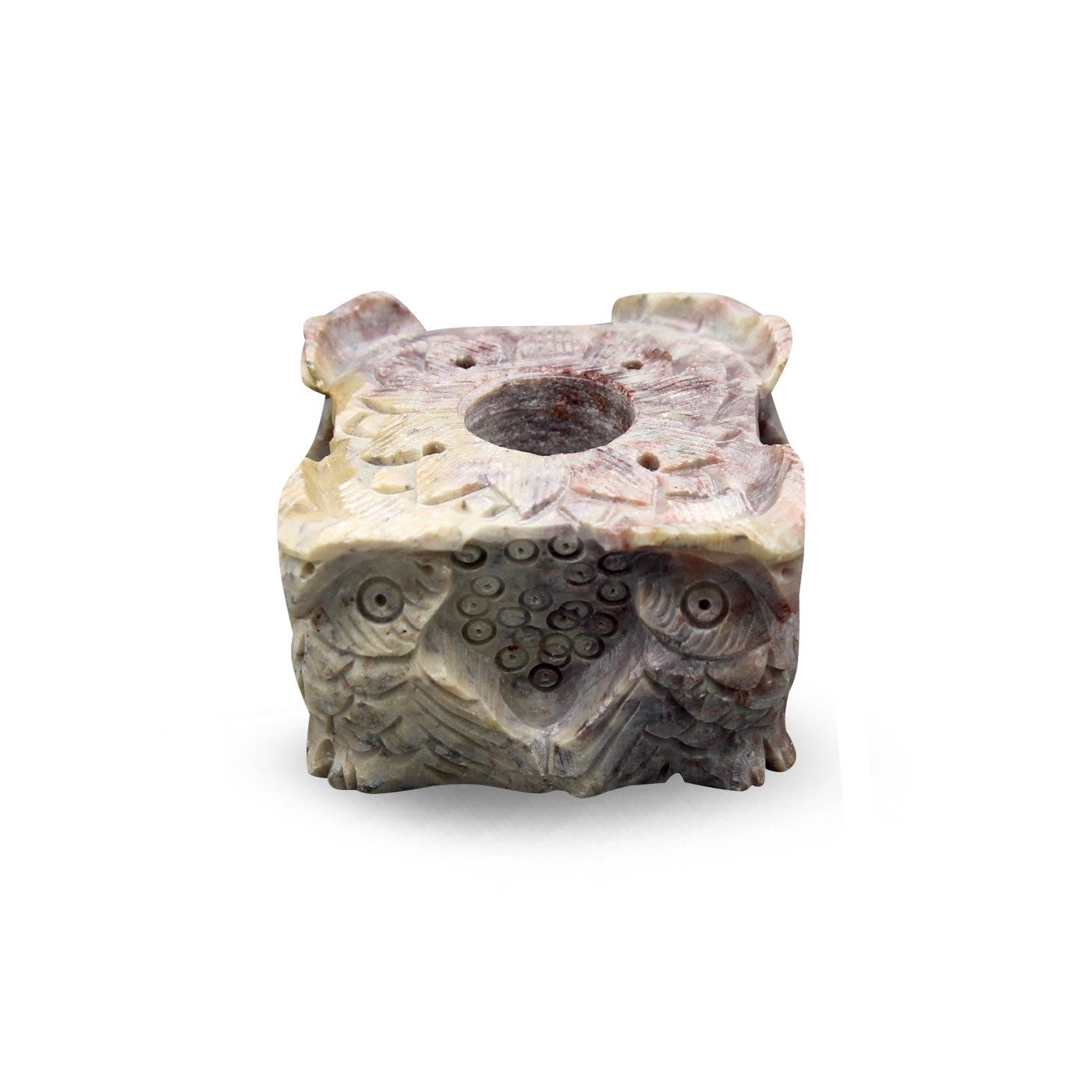 Spekstenen kegelwierookhoudertje - Uil.