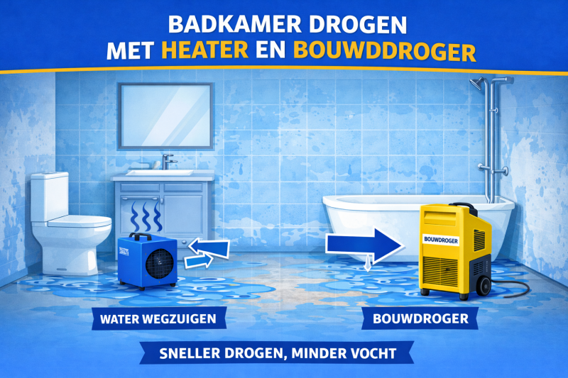 Badkamer drogen na lekkage