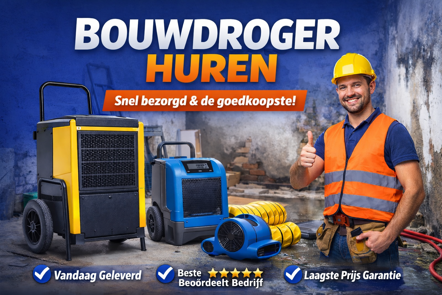 Bouwdroger huren amsterdam