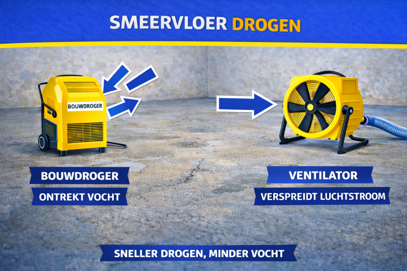 Smeervloer drogen