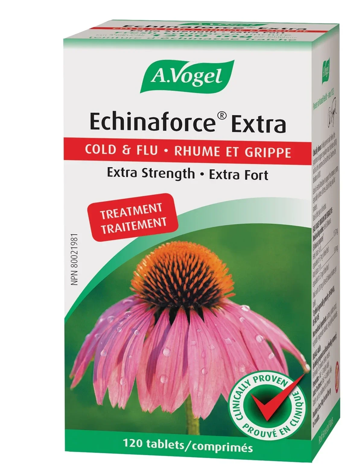 Bioforce A. Vogel Echinaforce extra (extra fort rhume / grippe) 120comp