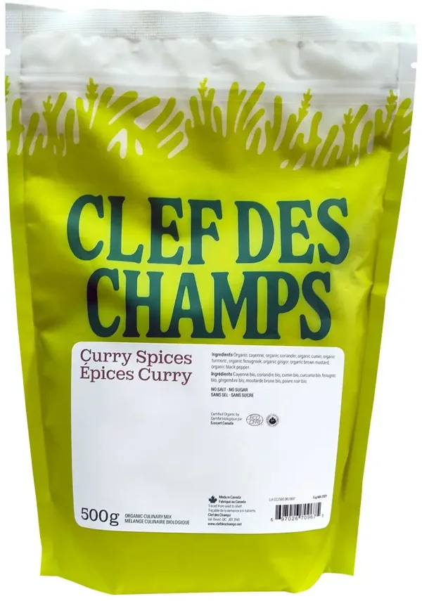 Clef Des Champs Curry (sans sucre / sans sel) 500g