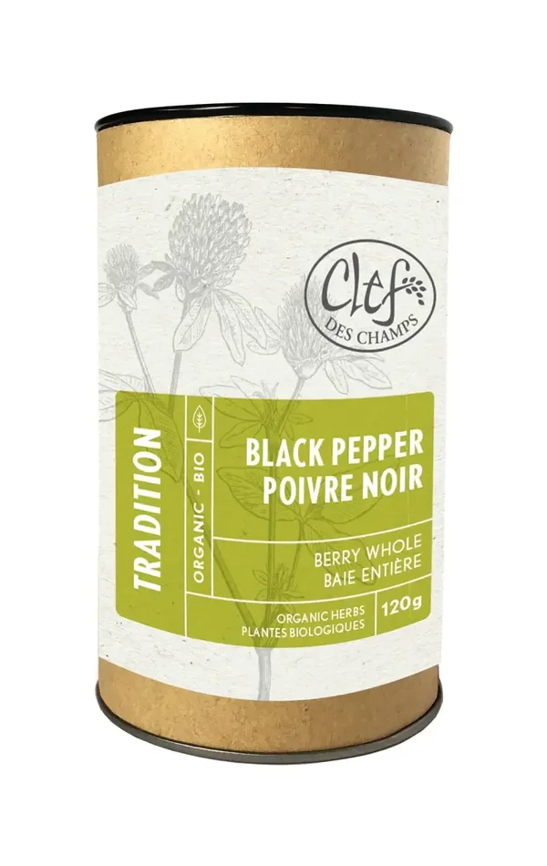Clef Des Champs Poivre noir entier (baie) 120gr