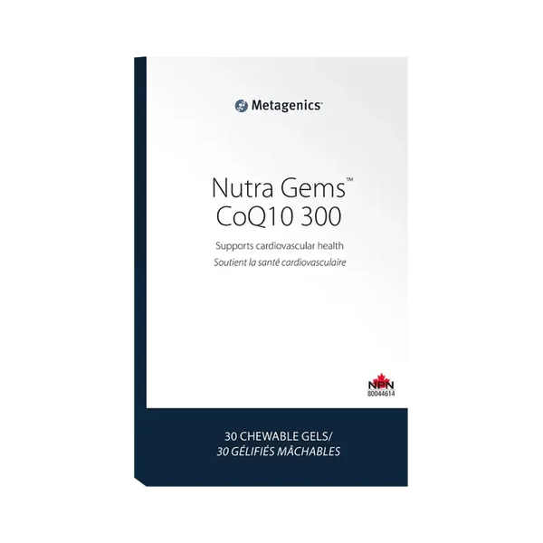 Metagenics Nutragems CoQ10 300 (à mâcher à la cerise) 30gels