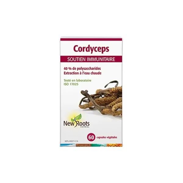 New Roots Herbal Cordyceps (soutien immunitaire) 60vcaps