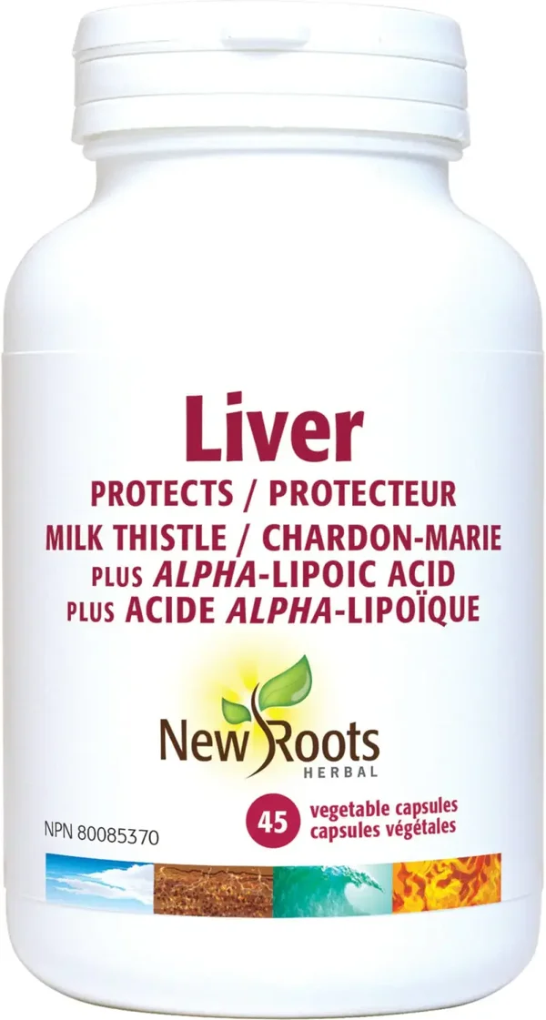 New Roots Herbal Liver (chardon-marie) / Protection du foie 45caps