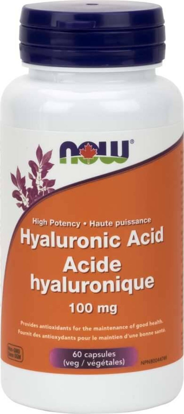 Now Acide hyaluronique 100mg Plus 60vcaps