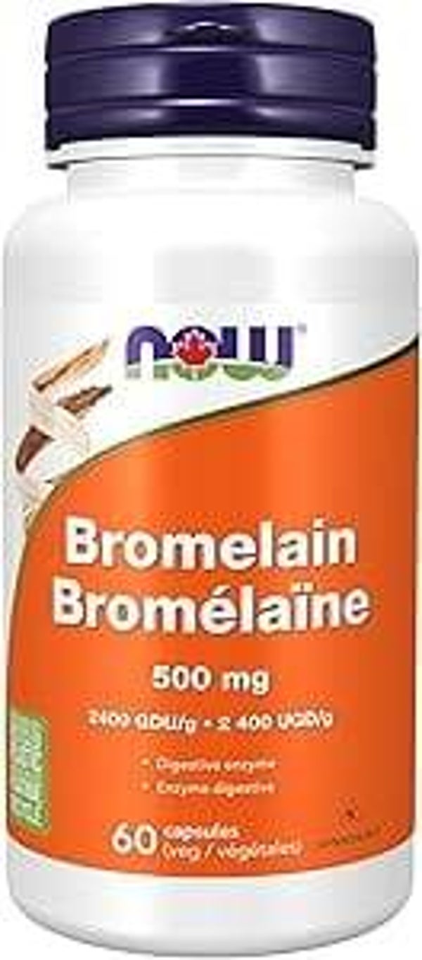 Now Bromélaïne 500mg 60vcaps