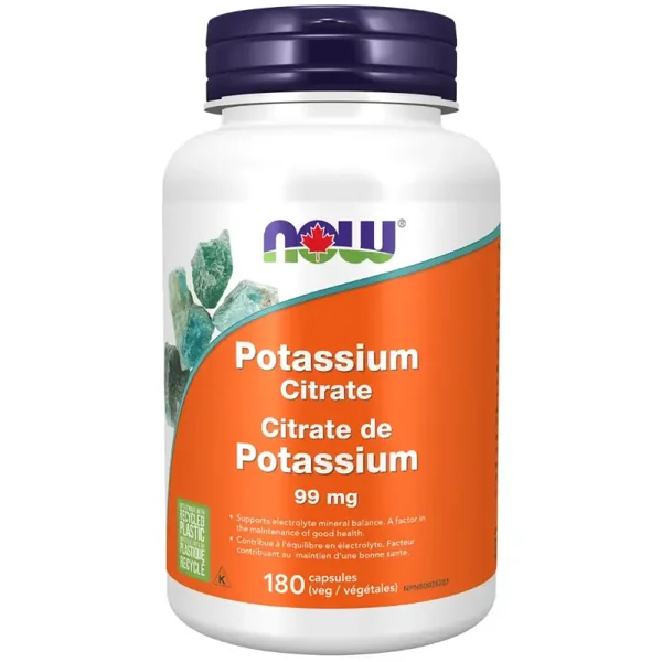 Now Citrate de potassium 99mg 180caps