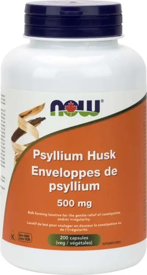 Now Écorces de psyllium 500mg 500caps