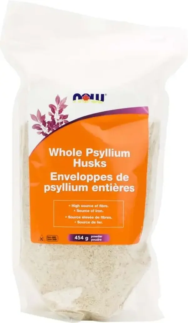 Now Écorces de psyllium entières (sac) 454g