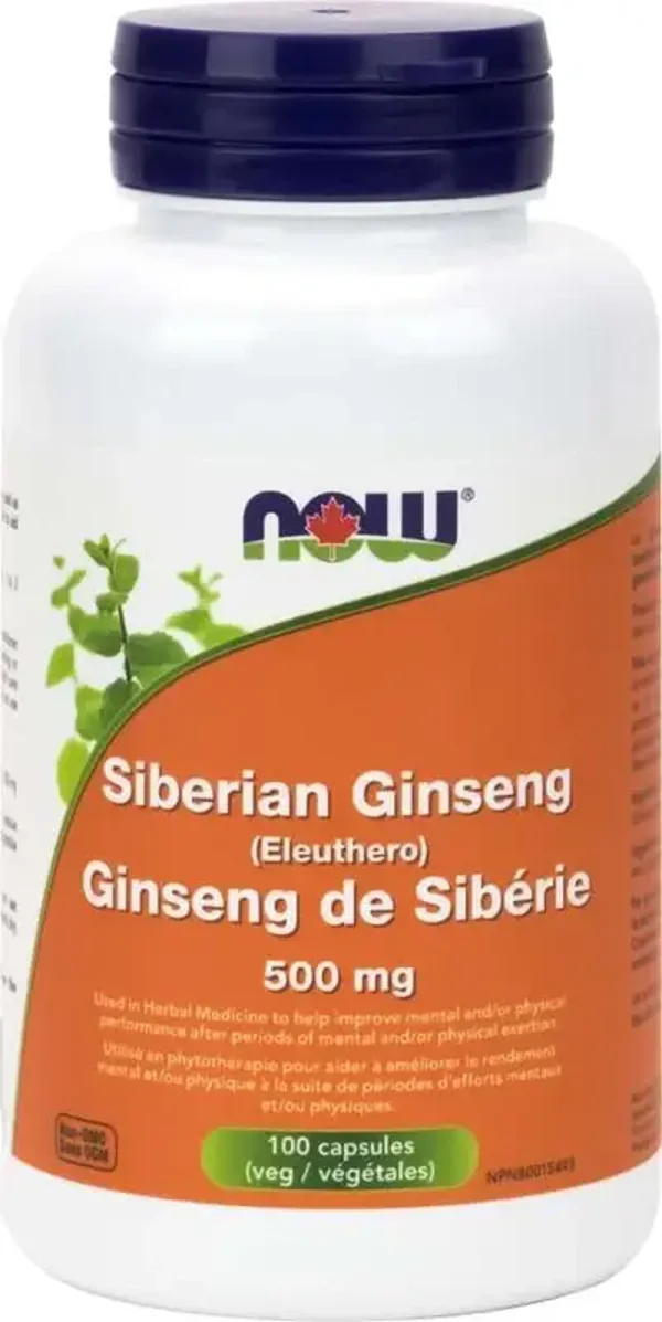 Now Ginseng Sibérie 500mg 100caps