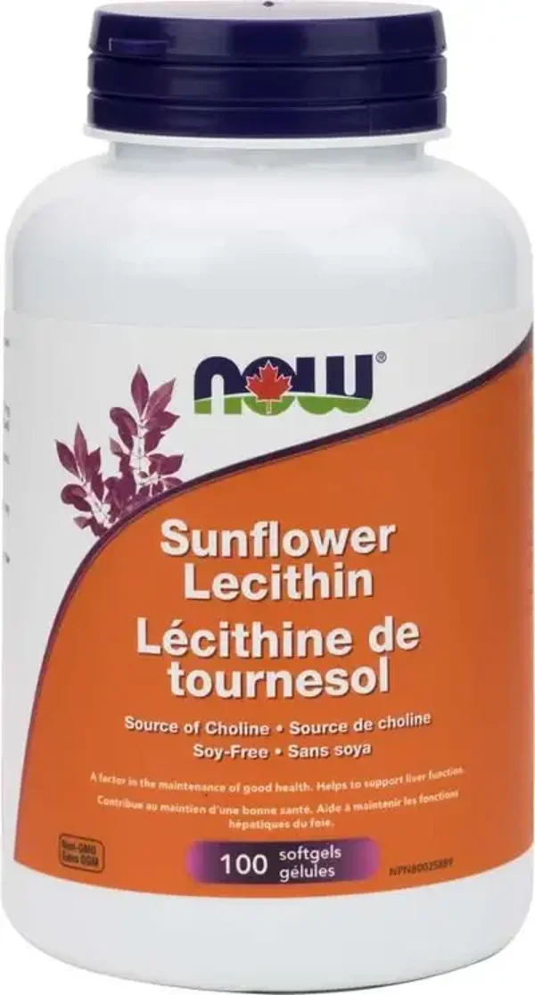 Now Lécithine de Tournesol 1200mg 100gel