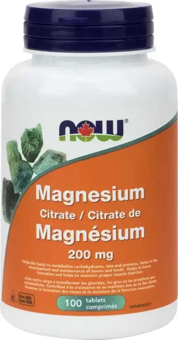 Now Magnesium citrate 200mg 100comp