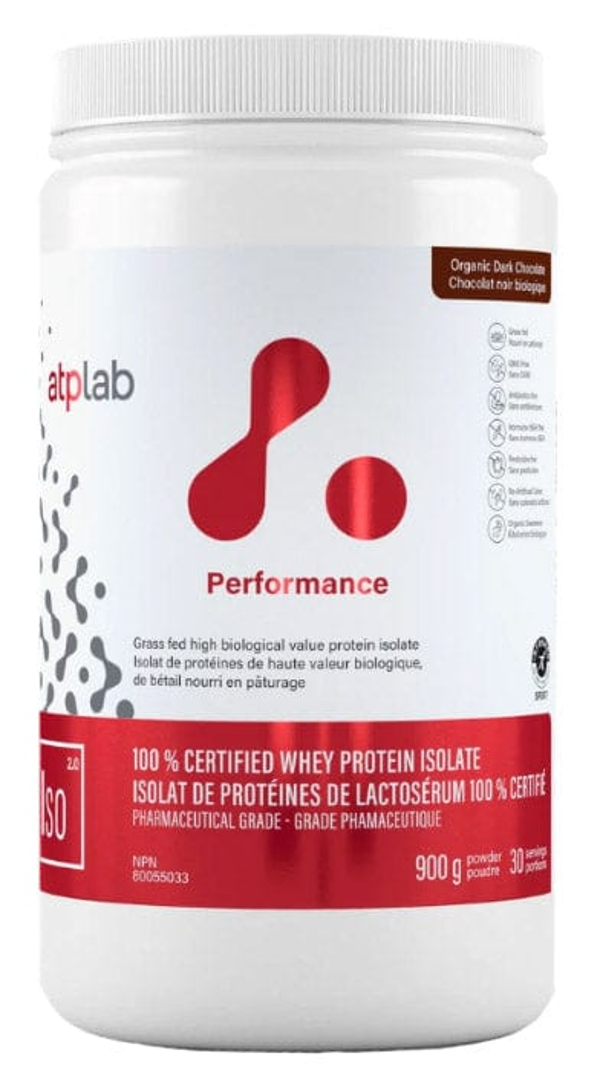 ATP  ISO Isolat 100% de protéine (chocolat noir) 900g