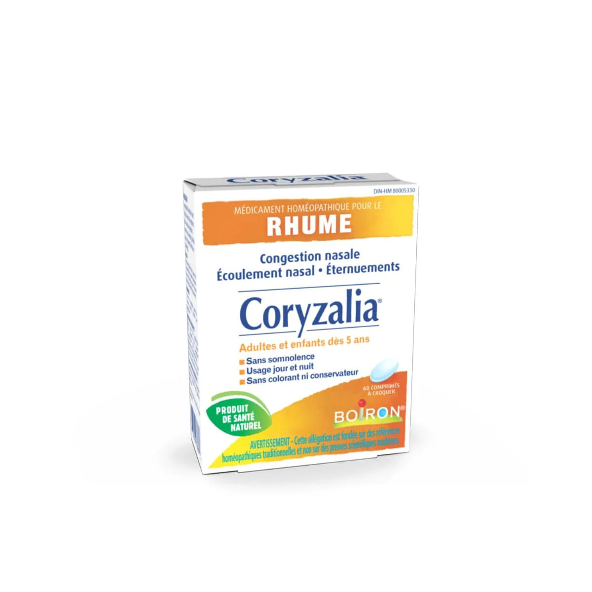 Boiron Coryzalia (rhume et congestion) 60comp