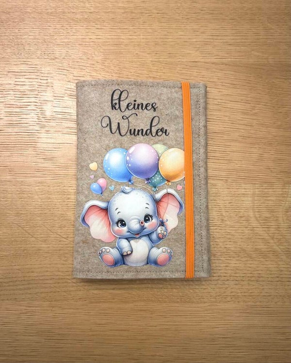 Mutter Kind Pass Hülle Elefant