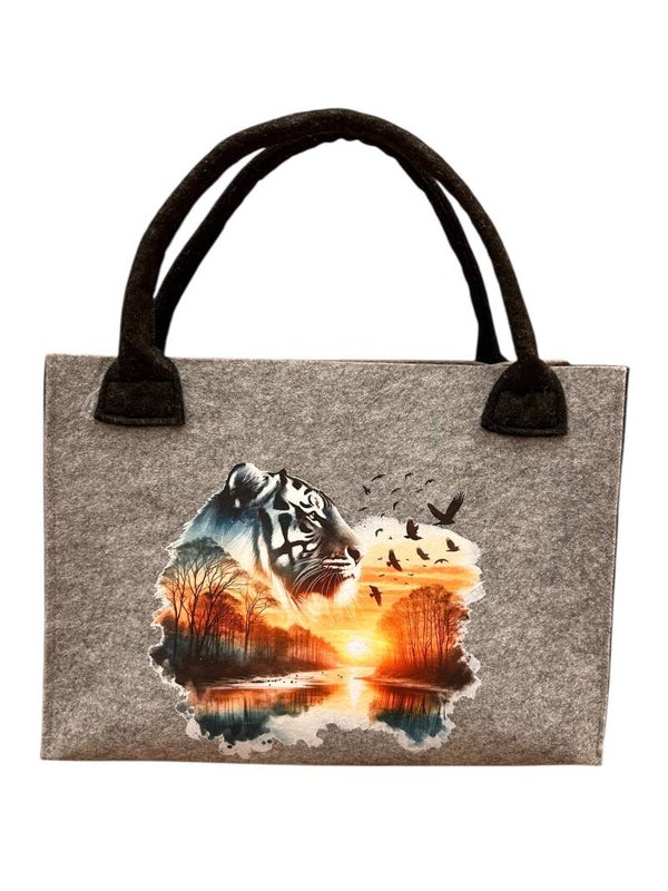 Filztasche mittel Tiger