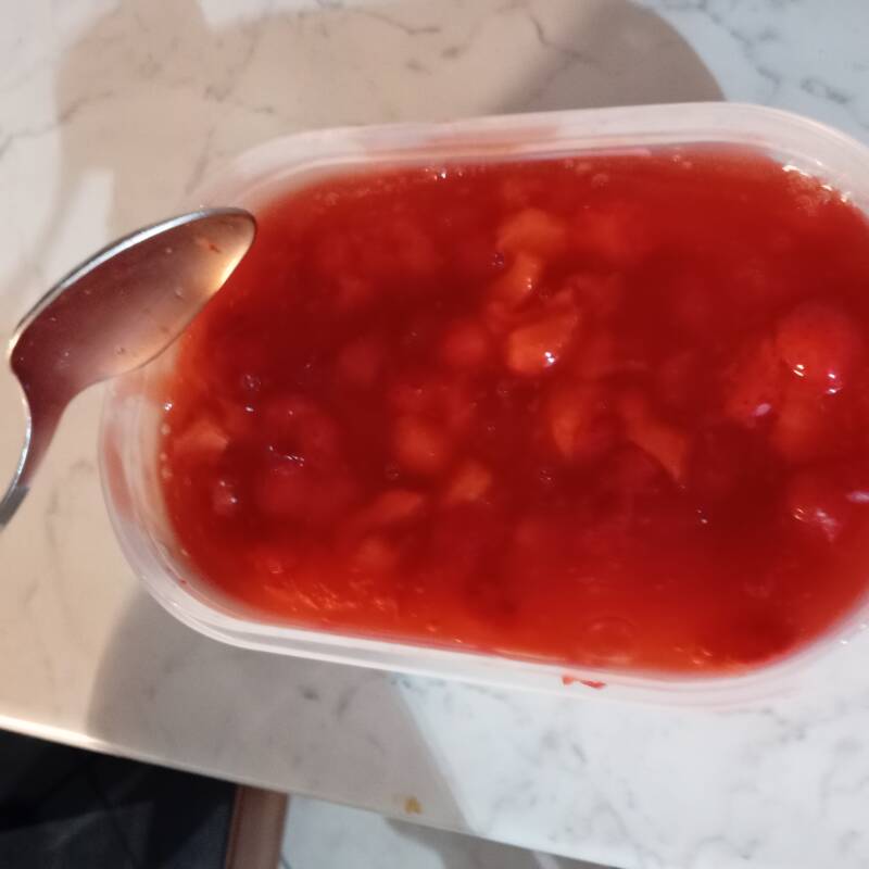 Immagine refigurante la chessecake finita.
