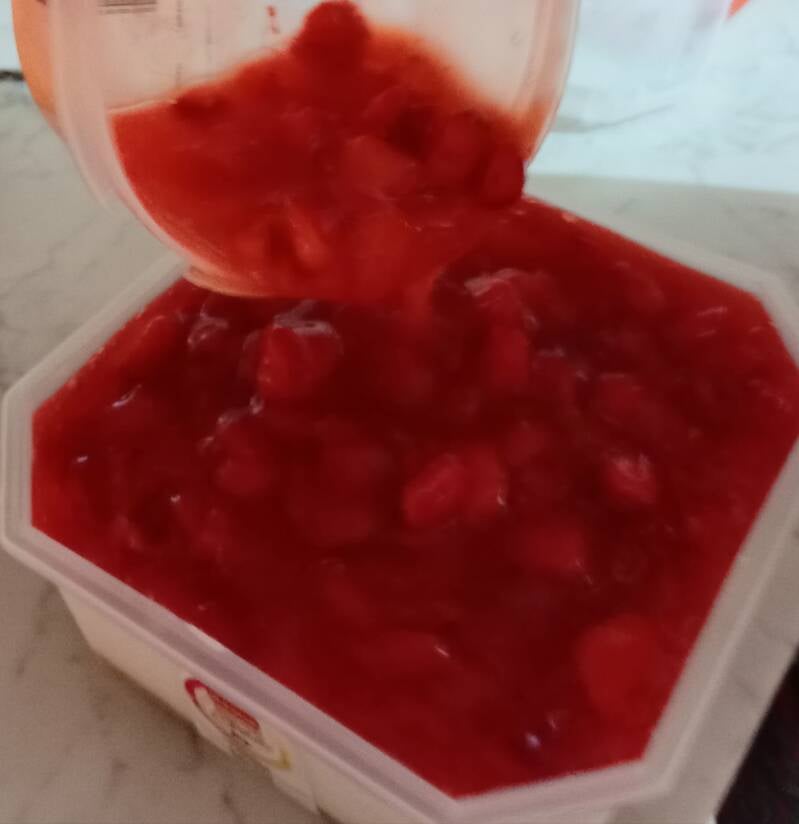 Immagine refigurante la chessecake finita.