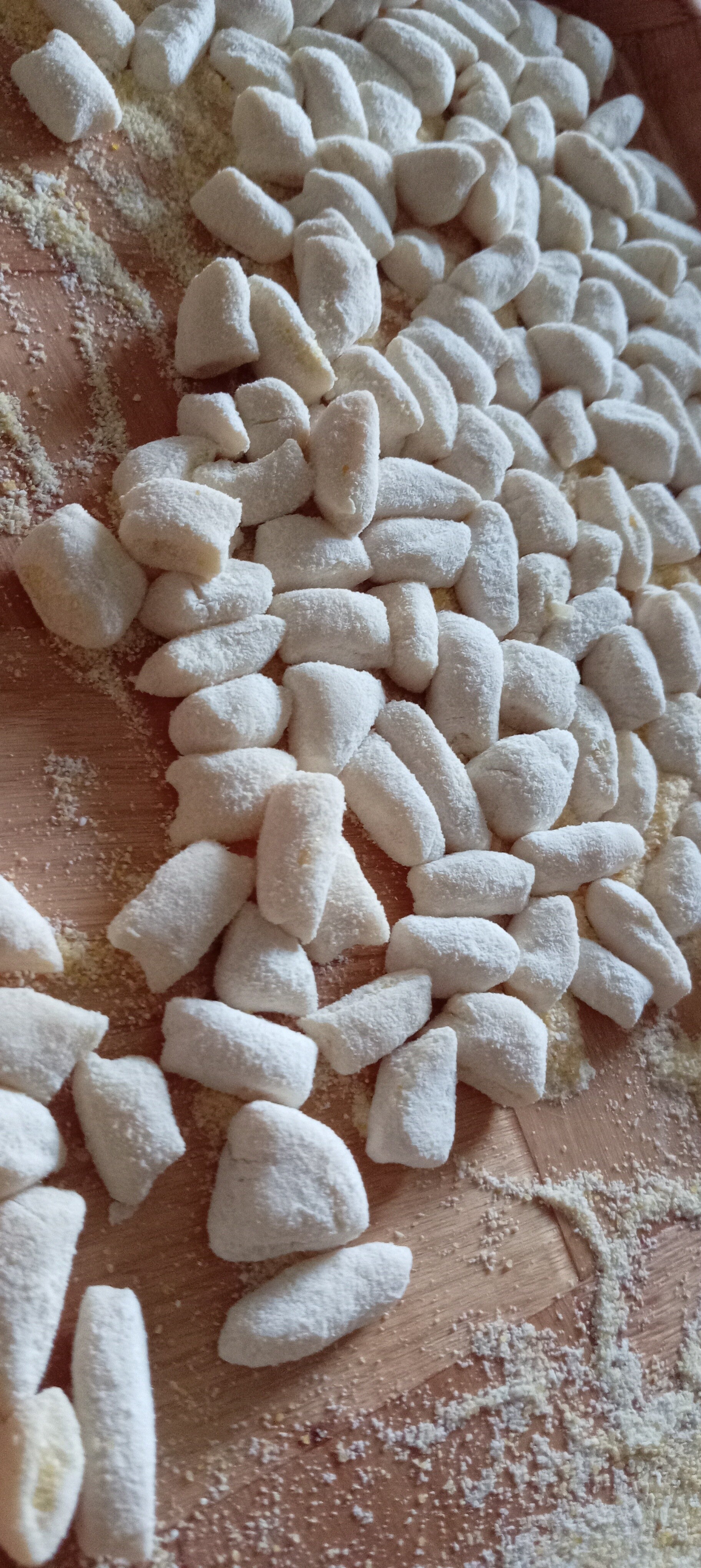 Impasto a tocchetti.