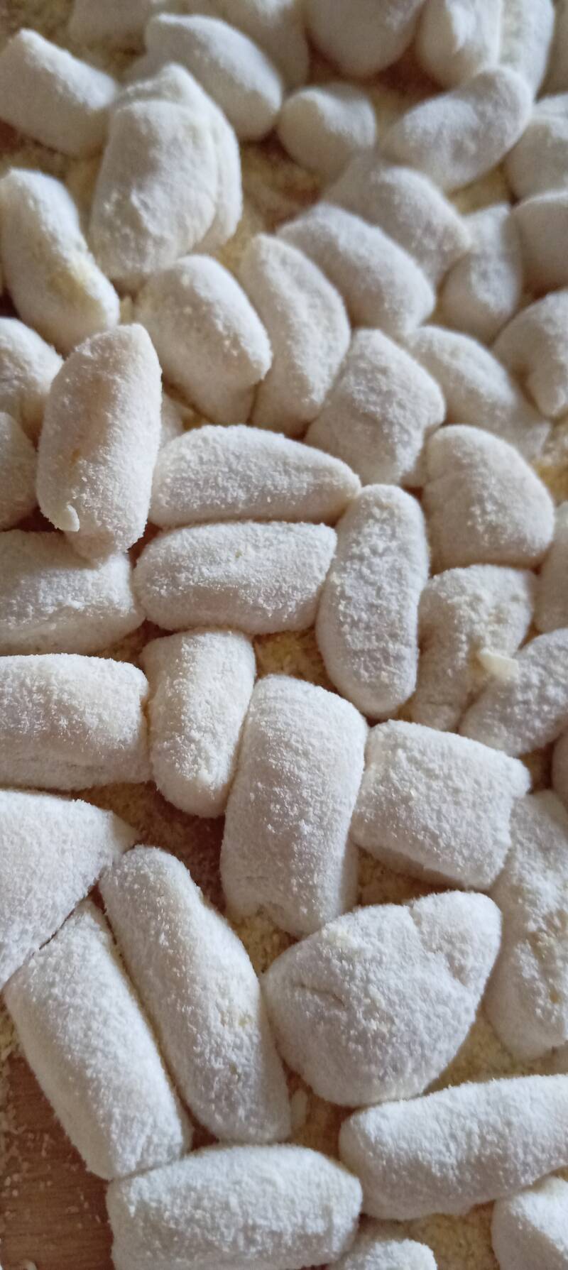 Impasto a tocchetti.