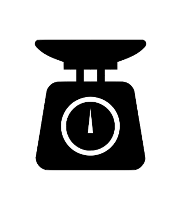 Ikea keukentje sticker weegschaal