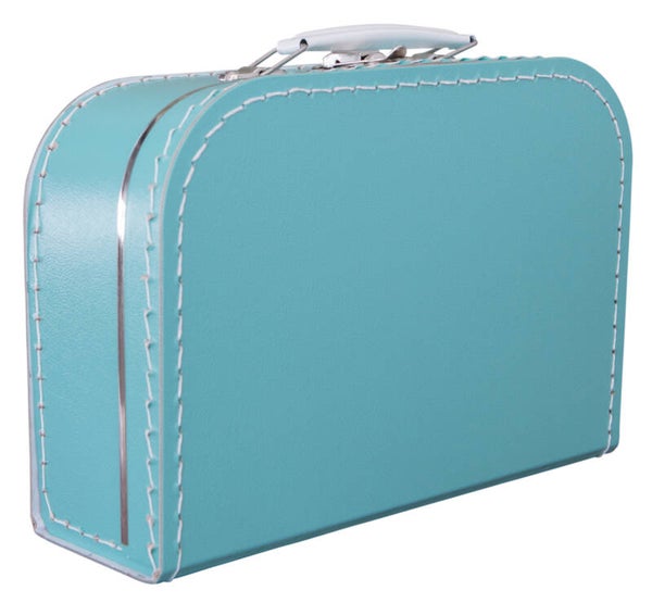 Kinderkoffertje turquoise met naam