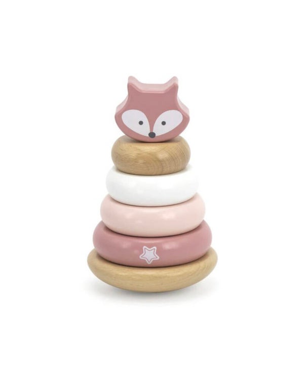 PolarB houten tuimelring met naam vos