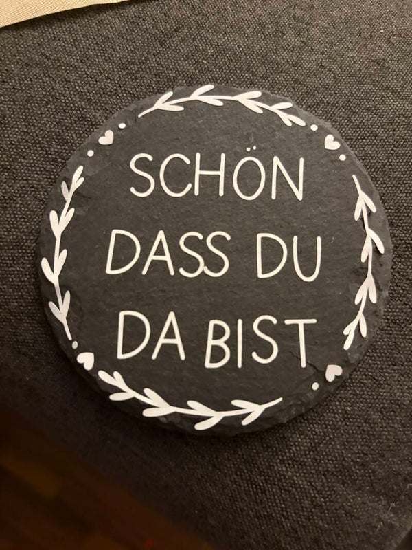 Schiefer Untersetzer für Gläser