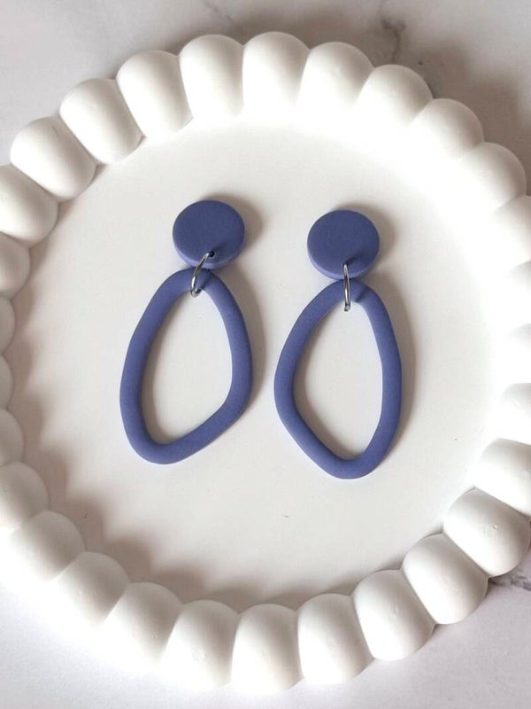 Hoops zacht lila