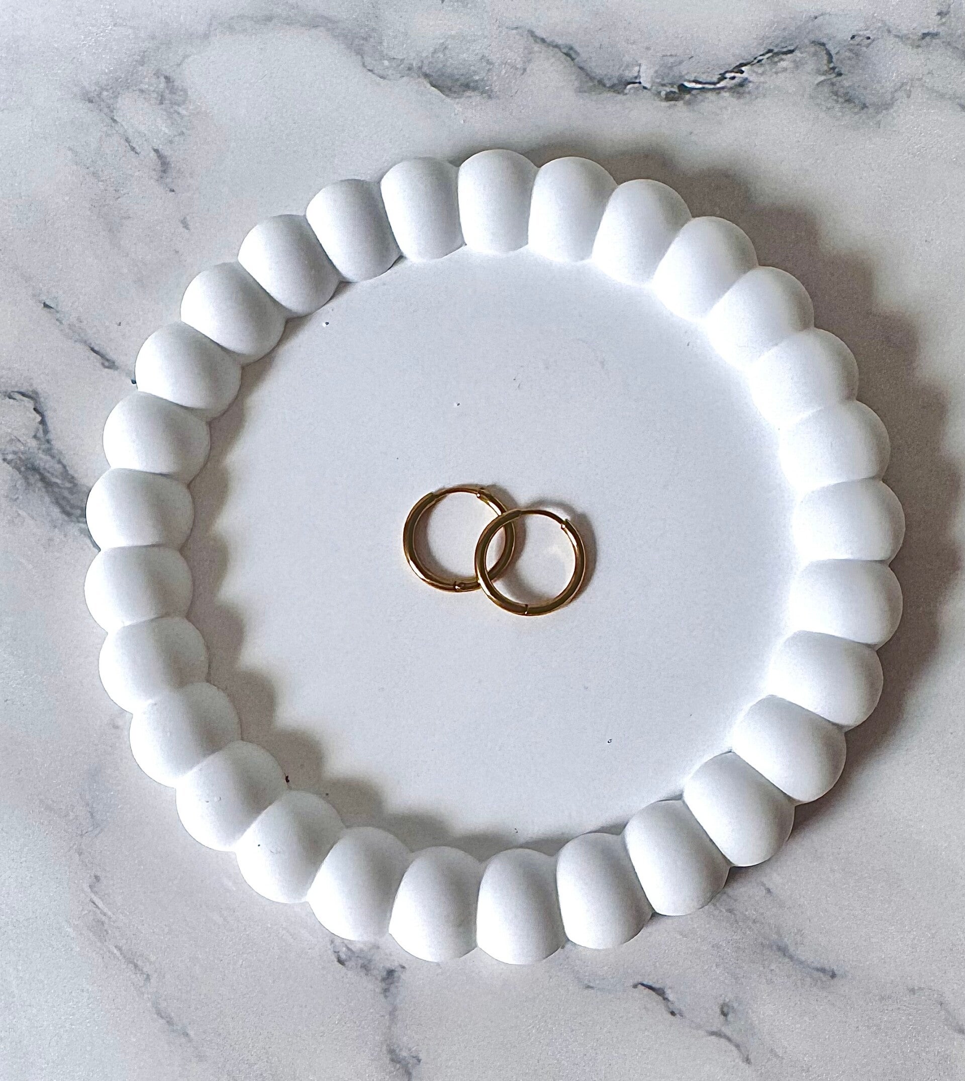 Oorring goud rond
