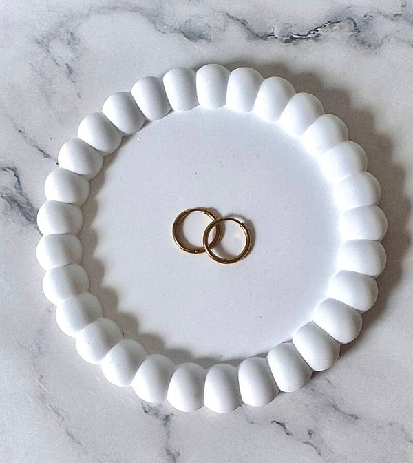 Oorring goud rond